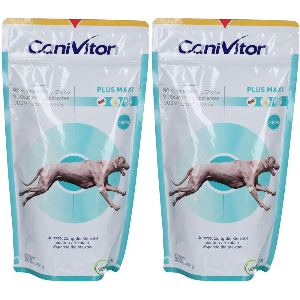 Caniviton Plus maxi Ergänz.Futterm.Chews f.Hunde 2x 2x90 St Kautabletten