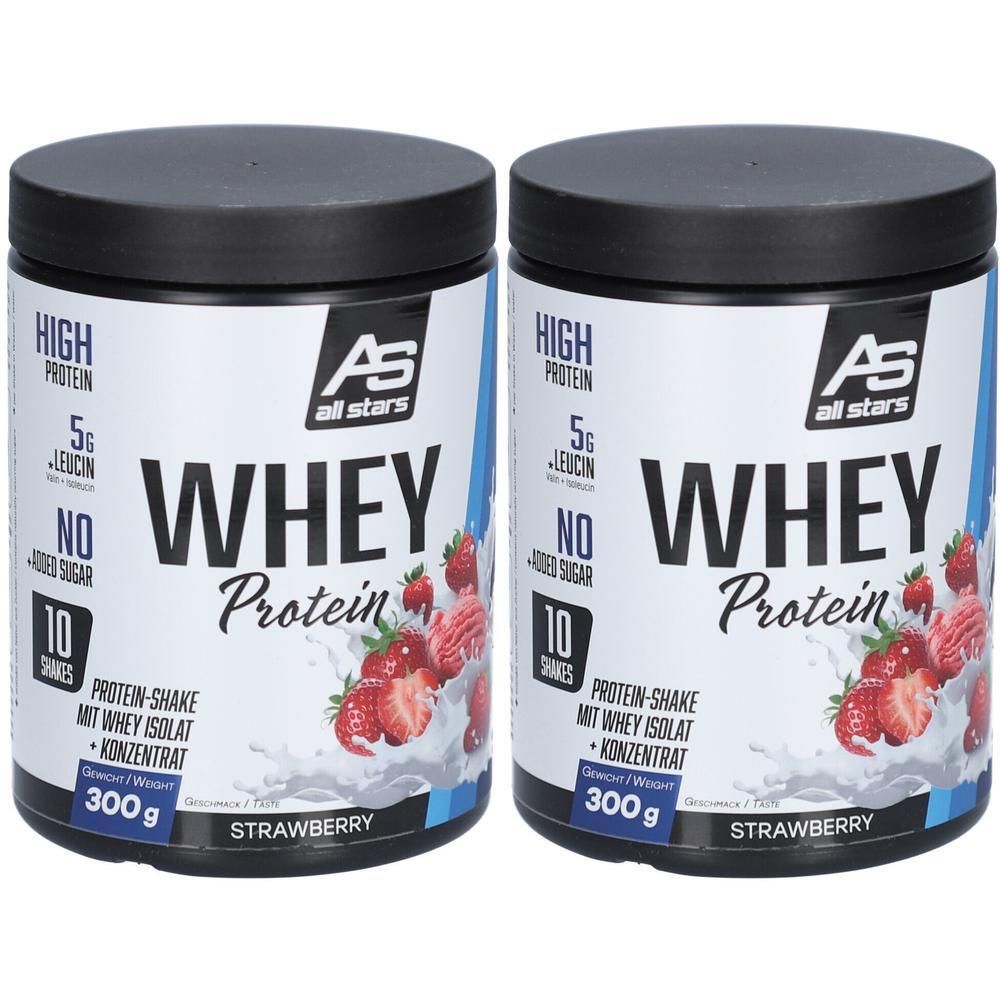 Whey Protein Strawberry 300 g Dose 2x 2x300 PUE new