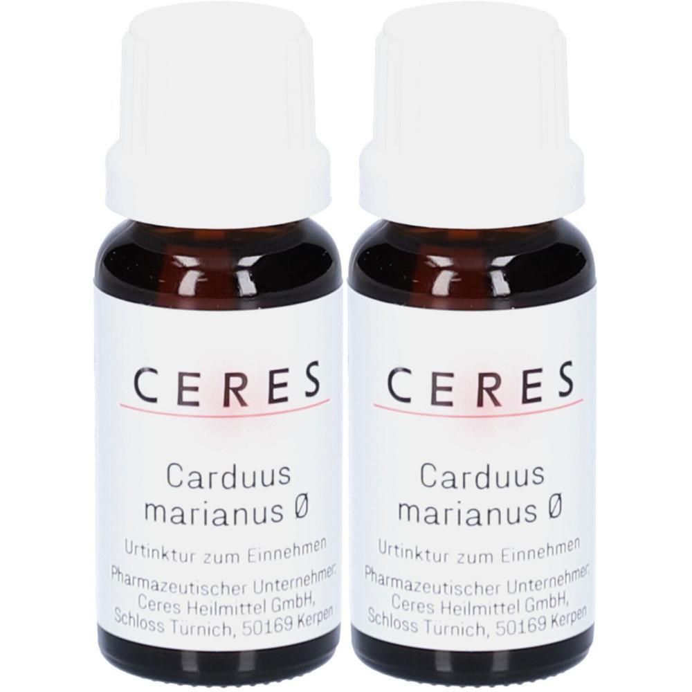 Ceres Carduus marianus Urtinktur 2x 2x20 ml Tropfen