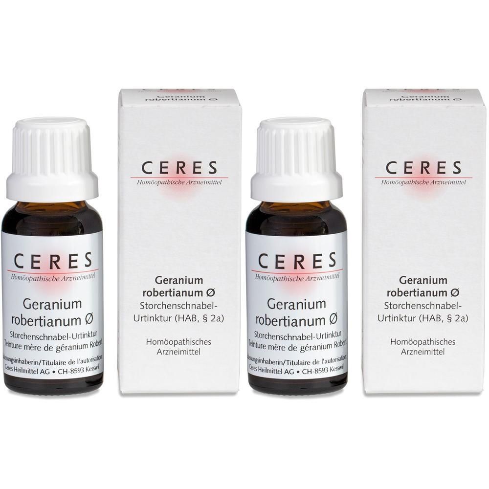 Ceres Geranium robertianum Urtinktur 2x 2x20 ml Tropfen