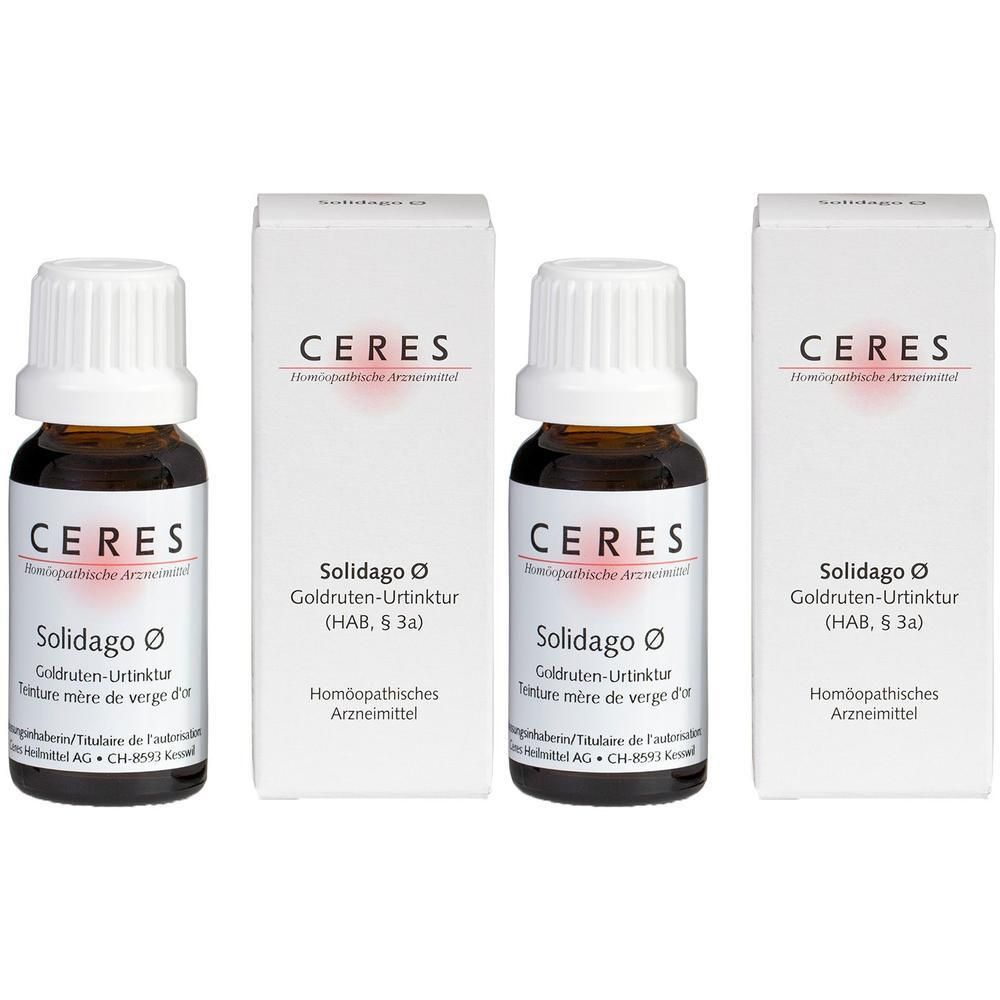 Ceres Solidago virgaurea Urtinktur 2x 2x20 ml Tropfen zum Einnehmen