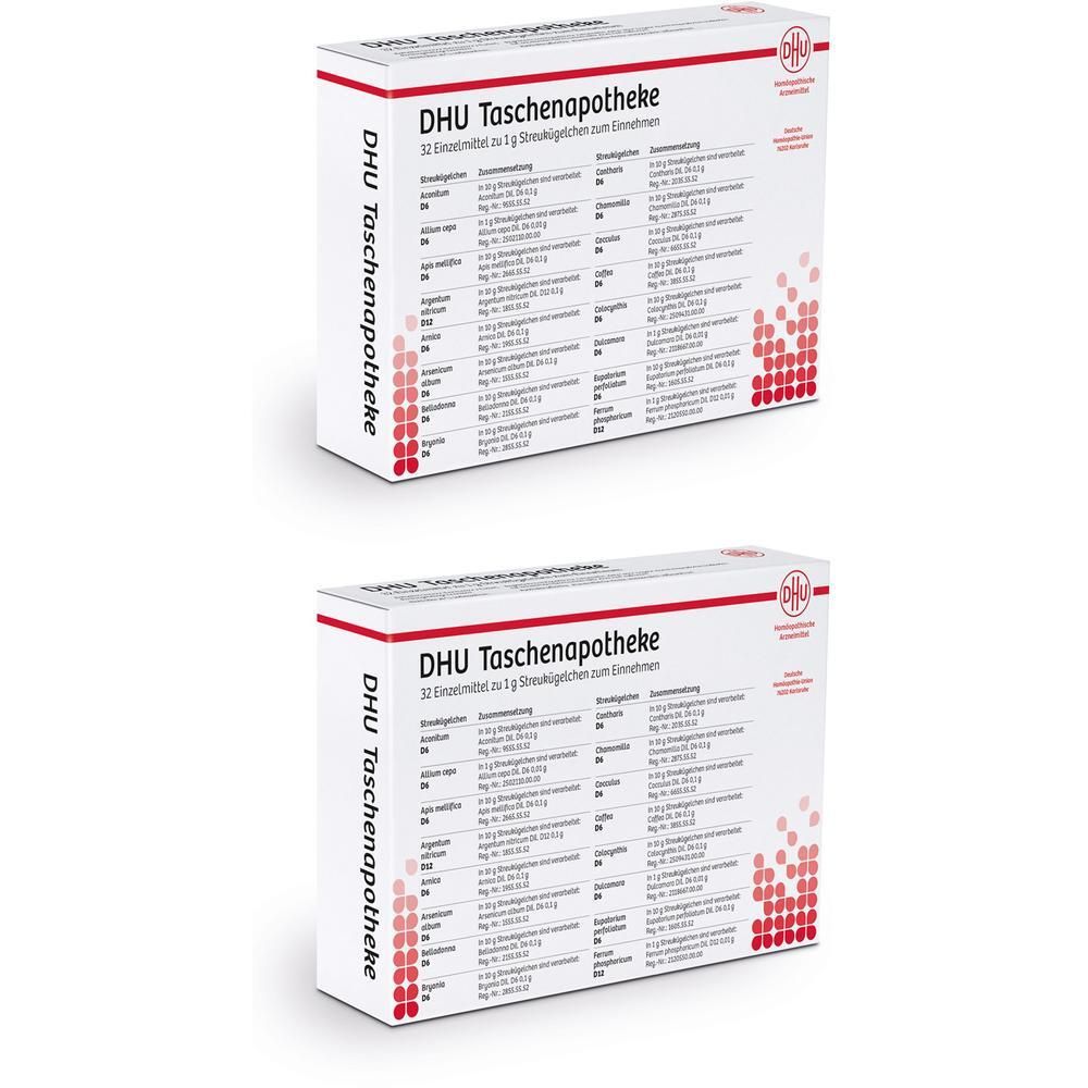 DHU Taschenapotheke Globuli 2x 2x32x1 g Kombipackung