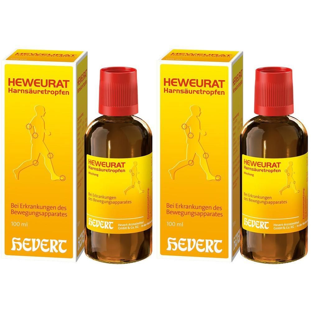 Heweurat Harnsäuretropfen 2x 2x100 ml Tropfen