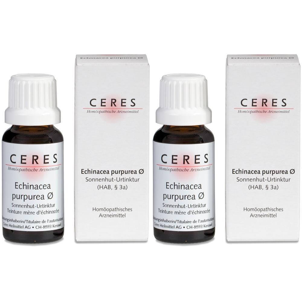 Ceres Echinacea purpurea Urtinktur 2x 2x20 ml Tropfen