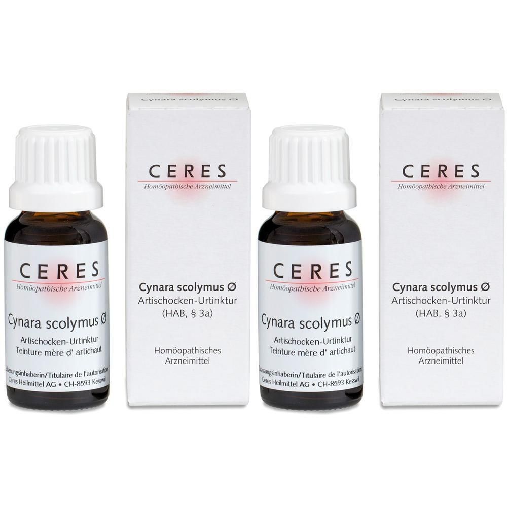 Ceres Cynara scolymus Urtinktur 2x 2x20 ml Tropfen