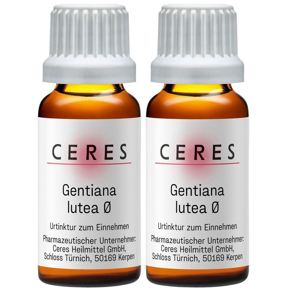 Ceres Gentiana lutea Urtinktur 2x 2x20 ml Tropfen zum Einnehmen