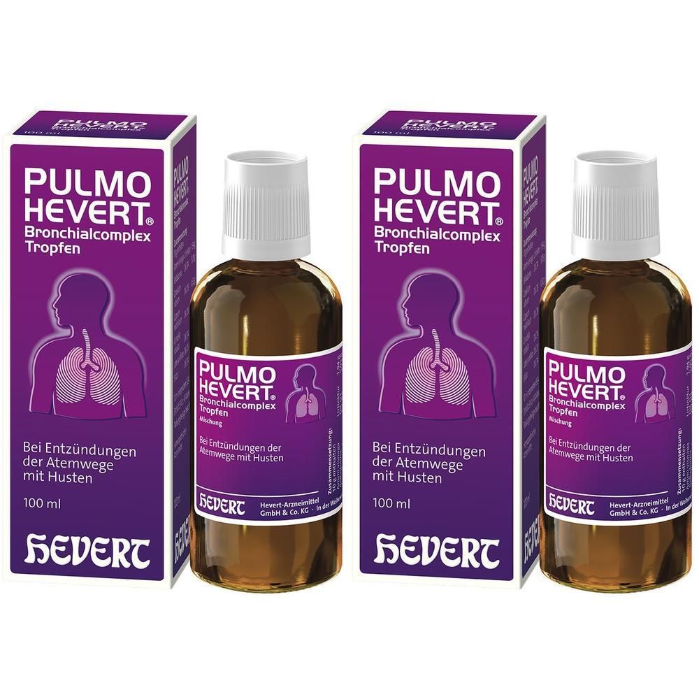 Pulmo Hevert Bronchialcomplex Tropfen 2x 2x100 ml