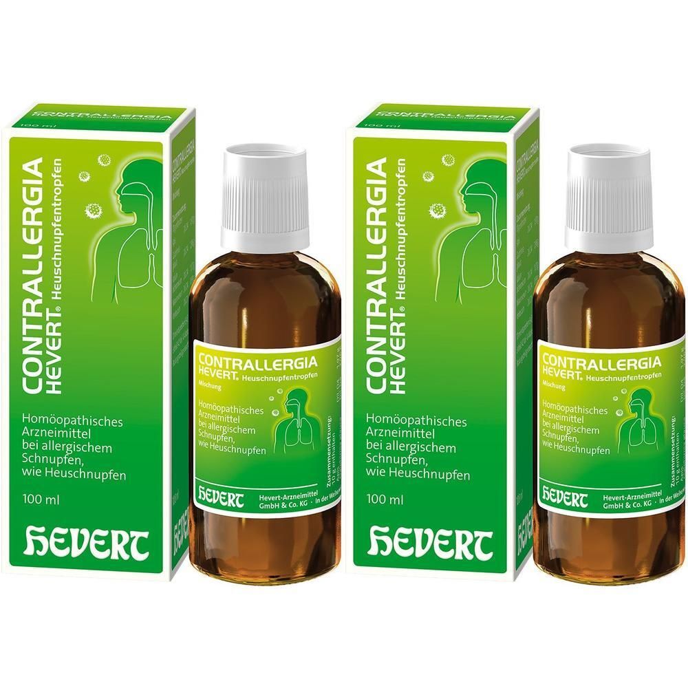 Contrallergia Hevert Heuschnupfentropfen Mischung 2x 2x100 ml