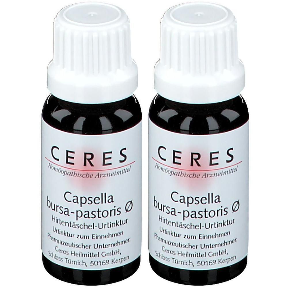 Ceres Capsella bursa-pastoris Urtinktur 2x 2x20 ml Tropfen zum Einnehmen