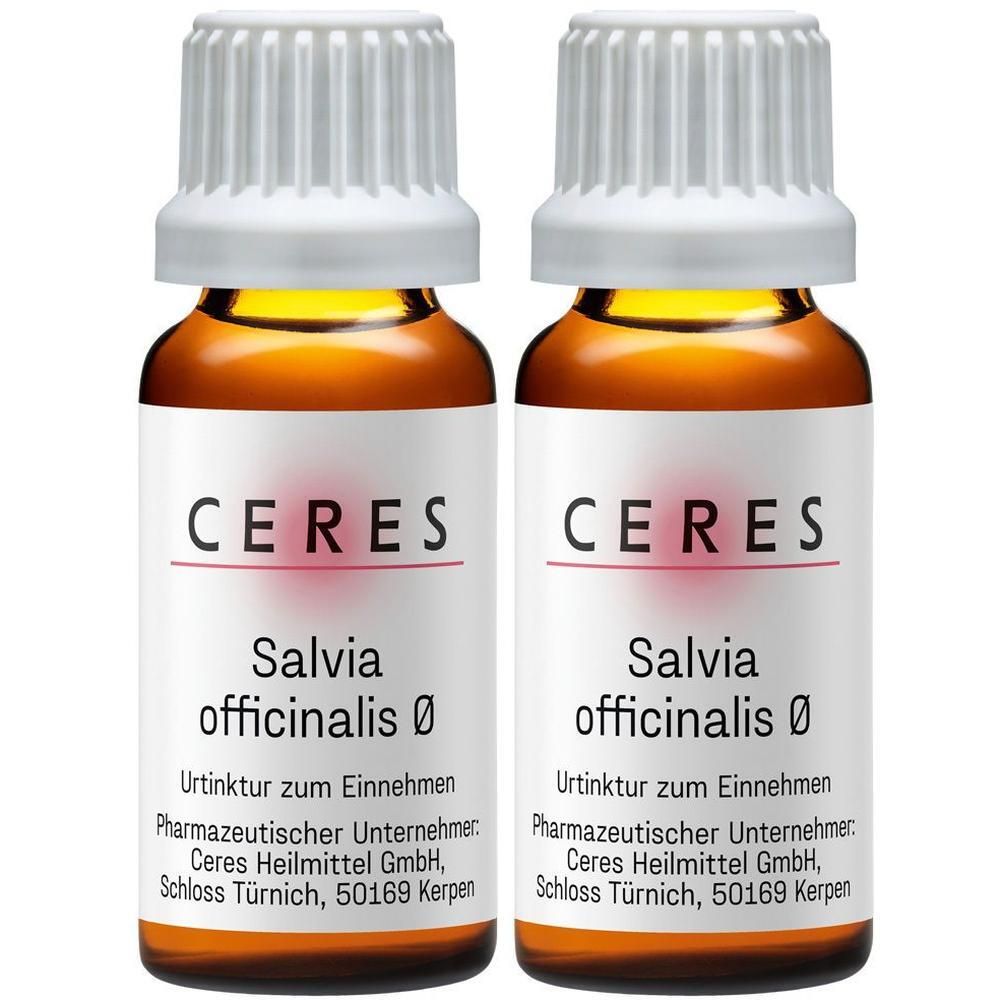 Ceres Salvia officinalis Urtinktur 2x 2x20 ml Tropfen