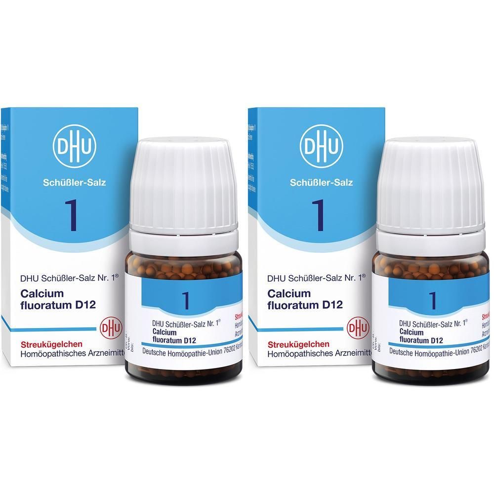 Biochemie DHU 1 Calcium fluoratum D 12 Globuli 2x 2x10 g