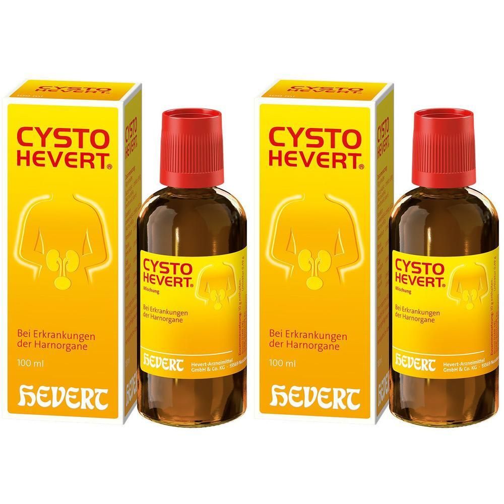 Cysto Hevert Tropfen 2x 2x100 ml