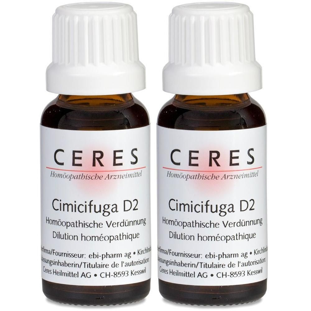 Ceres Cimicifuga D 2 Dilution 2x 2x20 ml