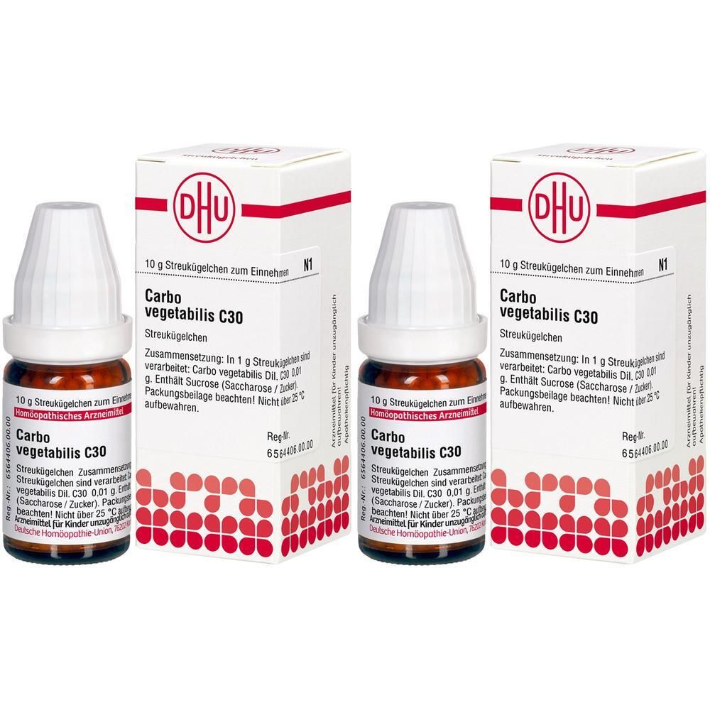 Carbo Vegetabilis C 30 Globuli 2x 2x10 g