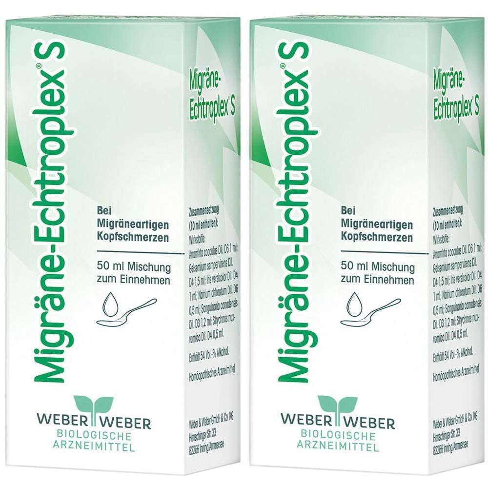 Migräne Echtroplex S Mischung 2x 2x50 ml