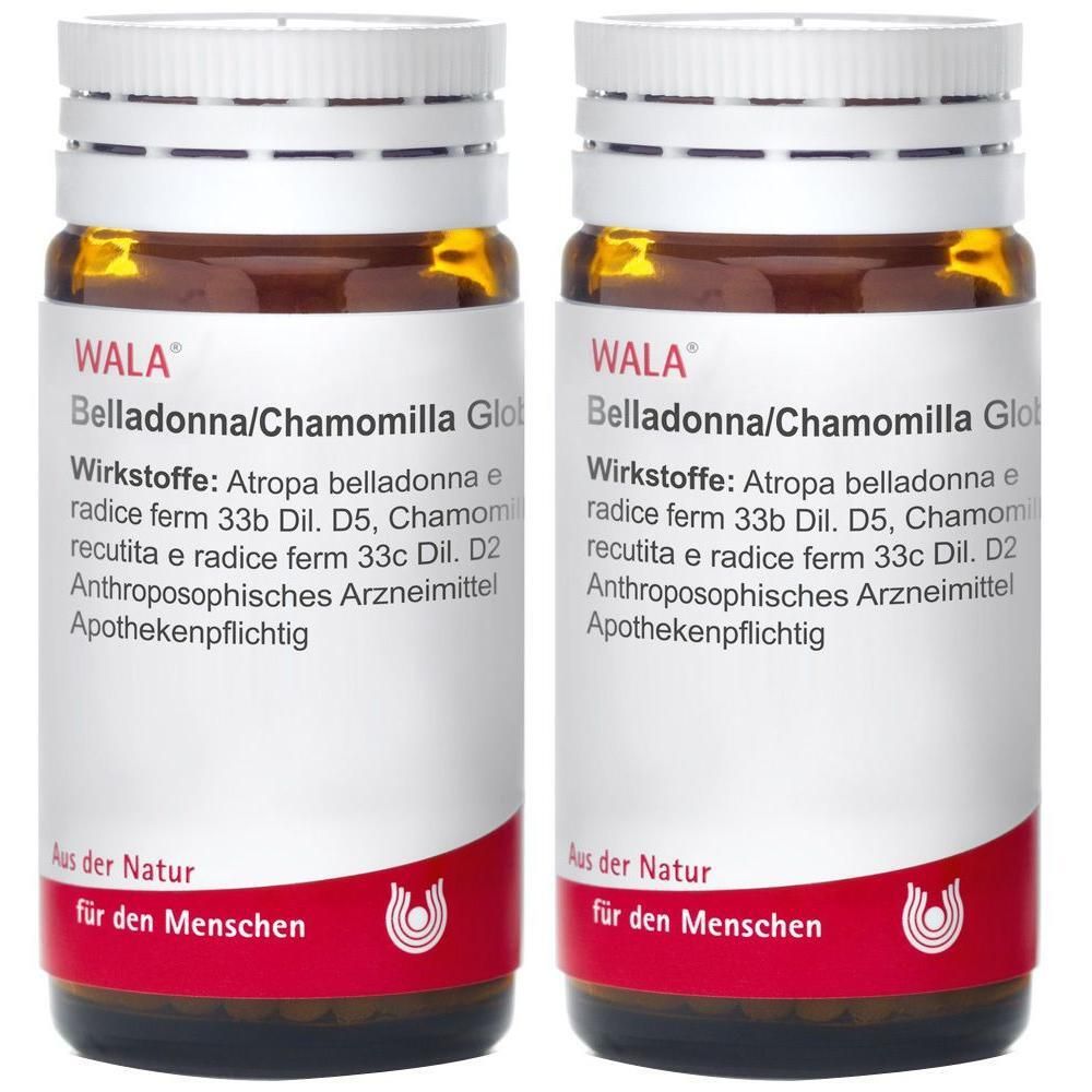 Belladonna Chamomilla Globuli 2x 2x20 g
