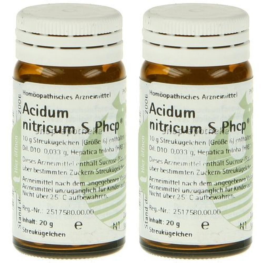 Acidum Nitricum S Phcp Globuli 2x 2x20 g