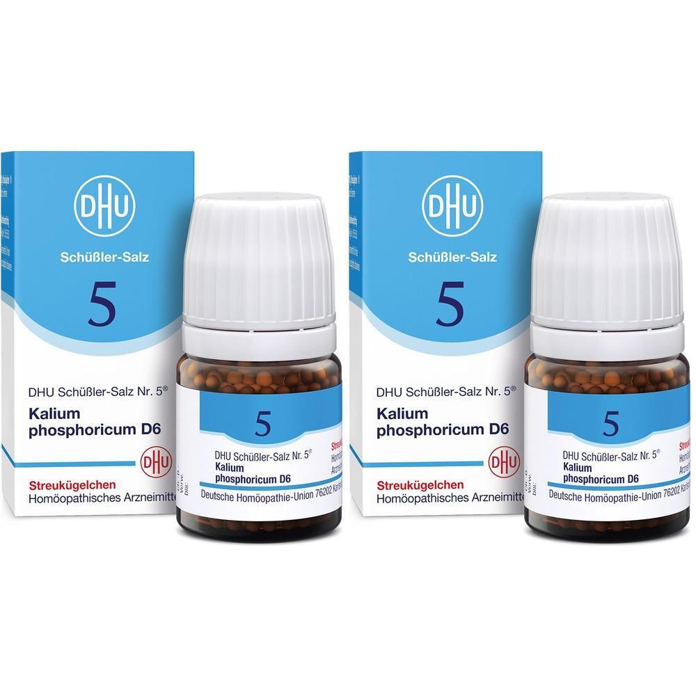 Biochemie DHU 5 Kalium phosphoricum D 6 Globuli 2x 2x10 g