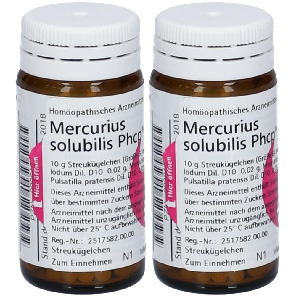 Mercurius Solubilis Phcp Globuli 2x 2x20 g