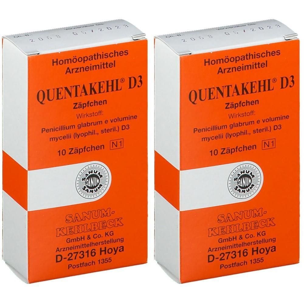 Quentakehl D 3 Zäpfchen 2x 2x10 St Suppositorien