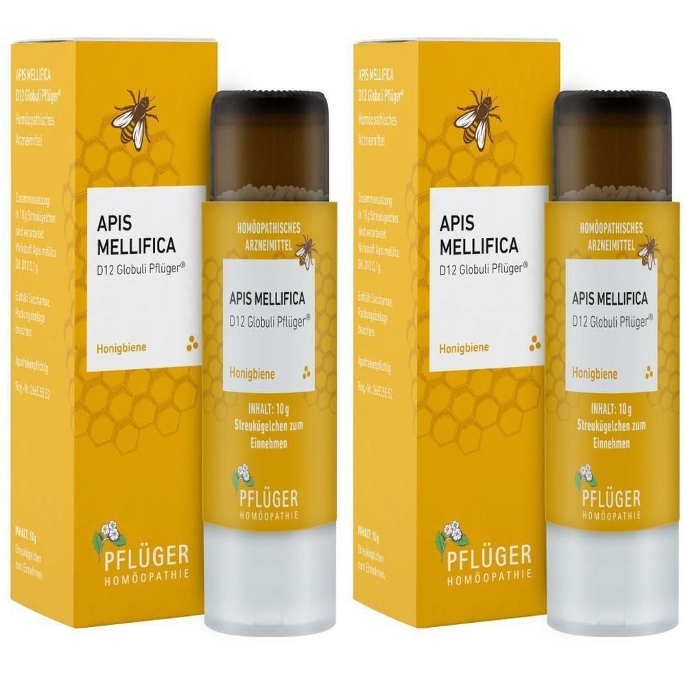 Apis Mellifica D 12 Globuli Pflüger Dosierspender 2x 2x10 g
