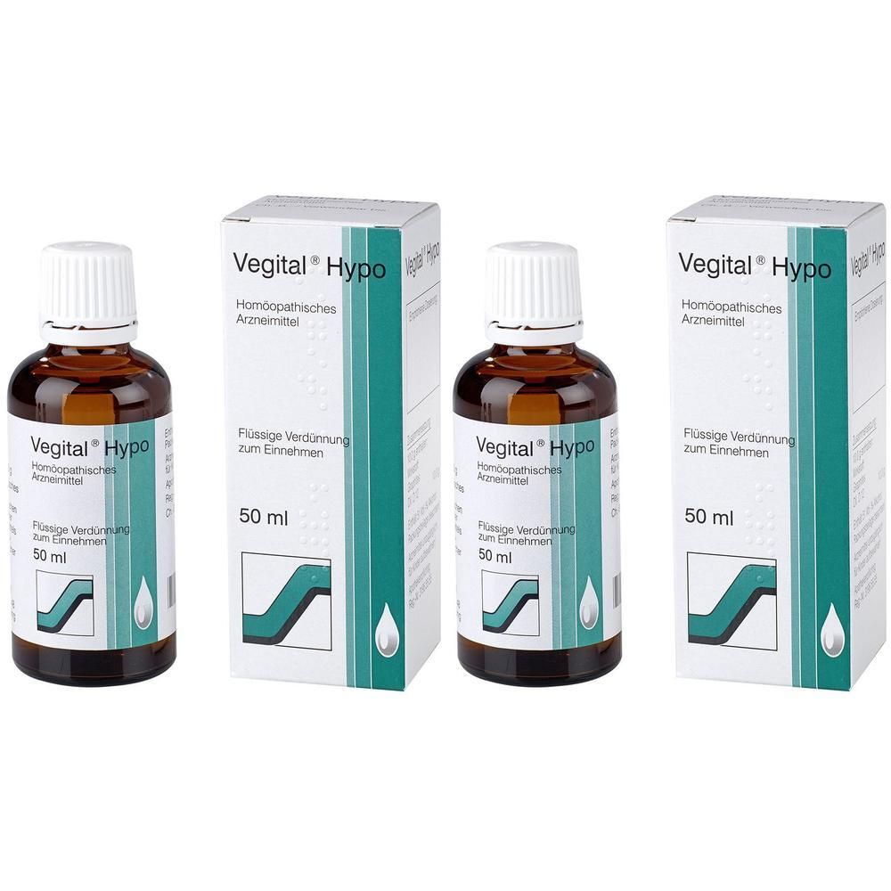 Vegital Hypo Tropfen zum Einnehmen 2x 2x50 ml