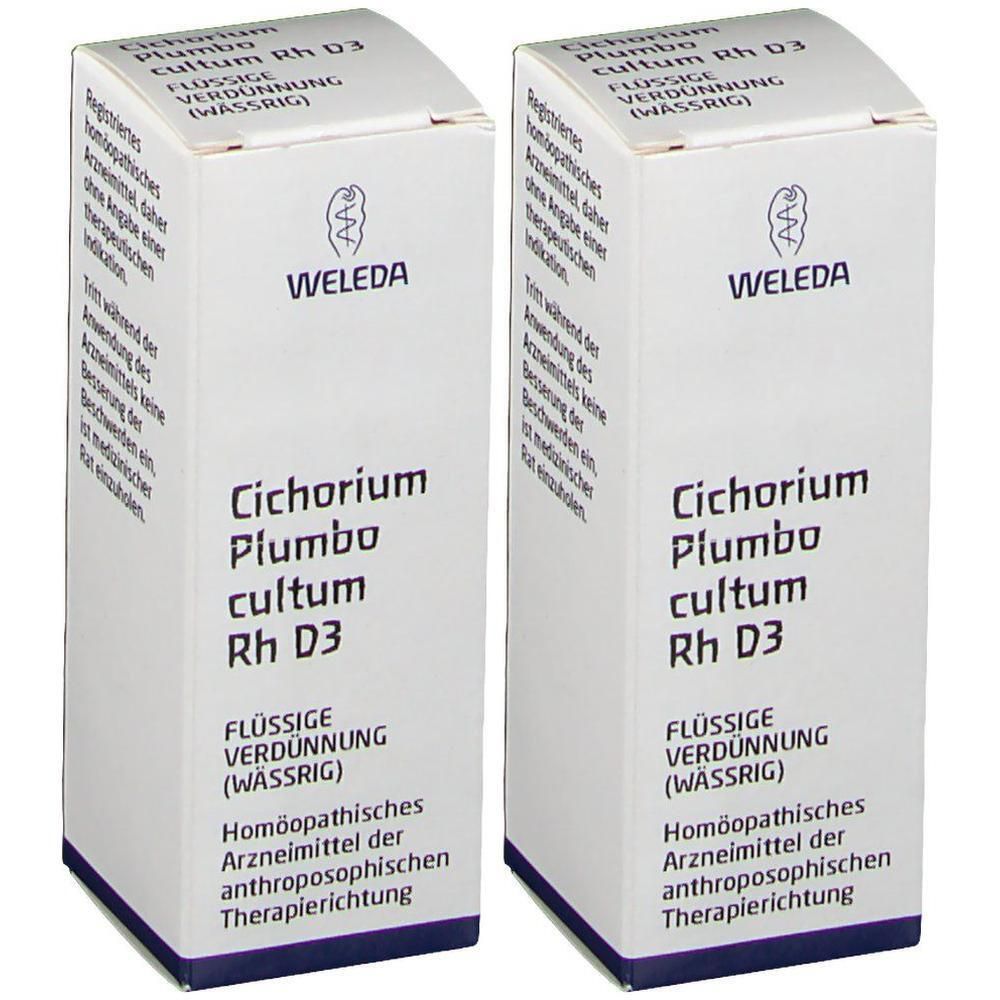 Cichorium Plumbo cultum Rh D 3 Dilution 2x 2x20 ml
