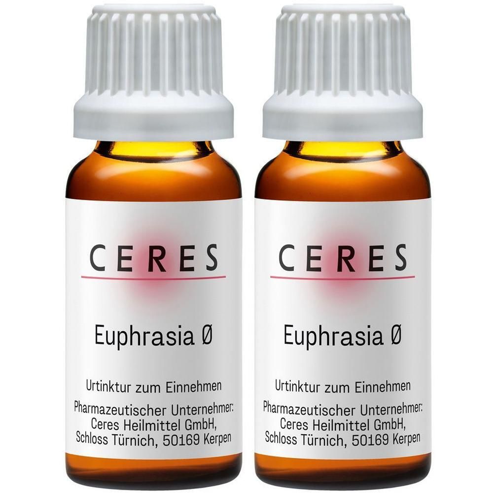 Ceres Euphrasia Urtinktur 2x 2x20 ml Tropfen