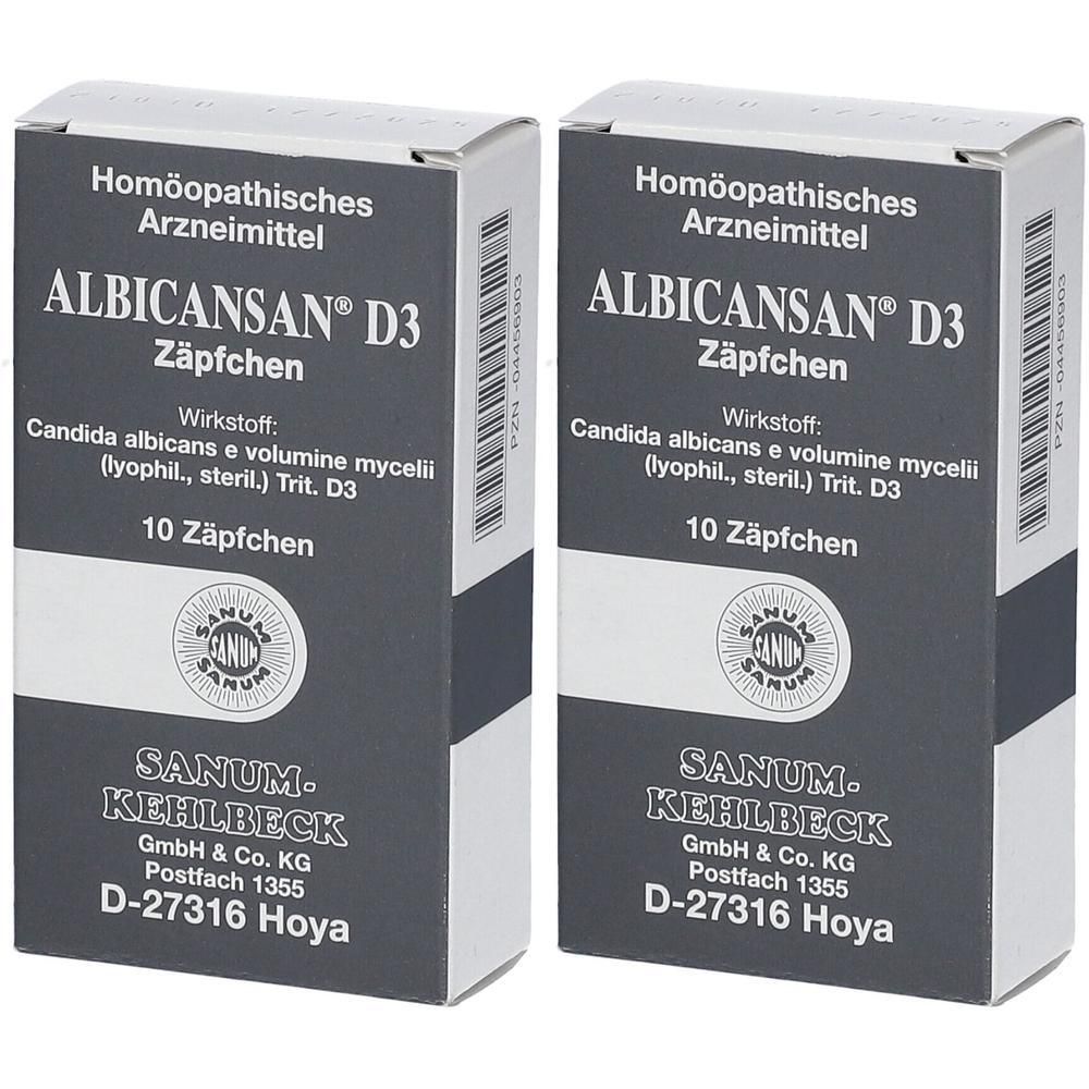 Albicansan D 3 Zäpfchen 2x 2x10 St Suppositorien