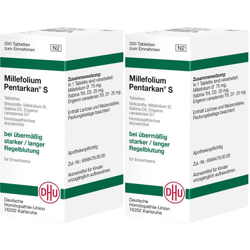 Millefolium Pentarkan S Tabletten 2x 2x200 St