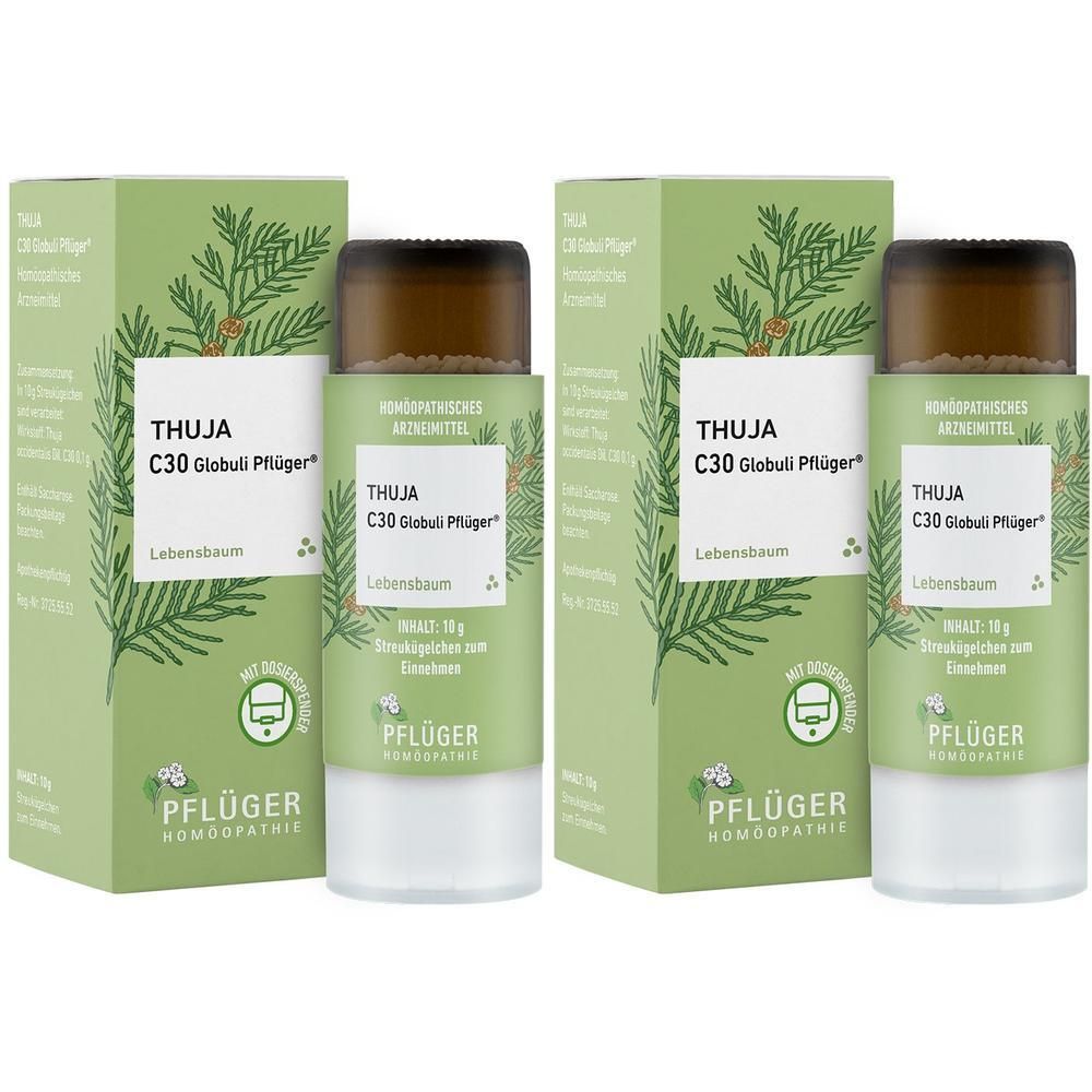 Thuja C 30 Globuli Pflüger Dosierspender 2x 2x10 g