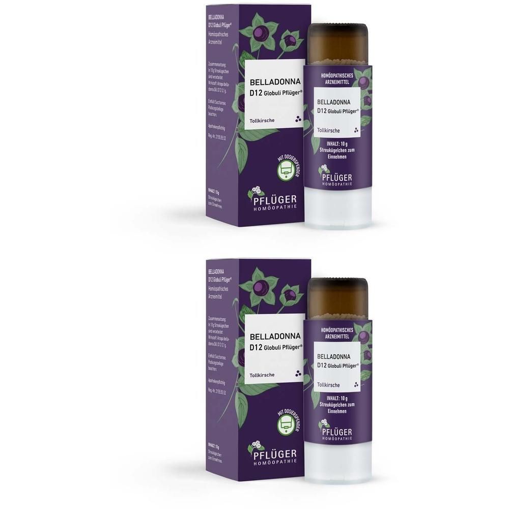 Belladonna D 12 Globuli Pflüger Dosierspender 2x 2x10 g