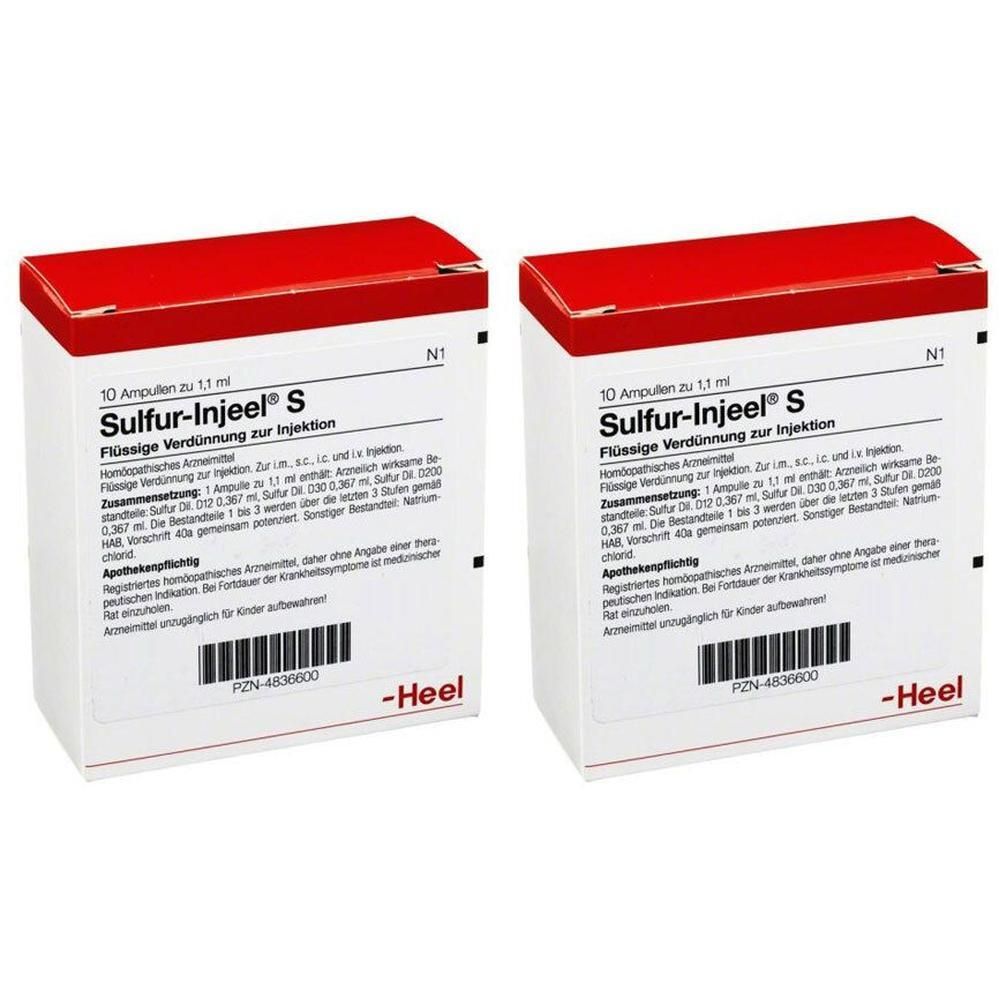 Sulfur Injeel S Ampullen 2x 2x10 St