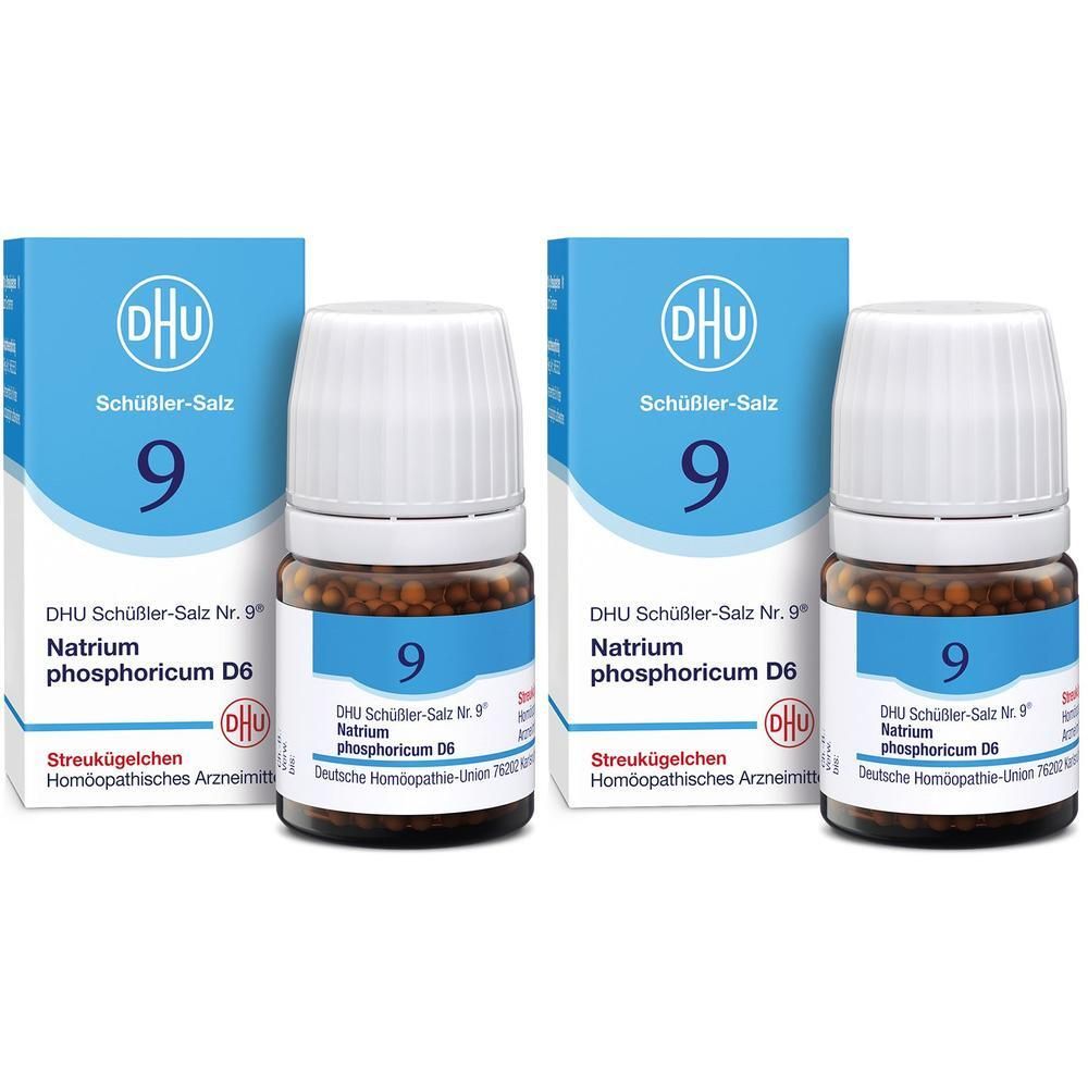 Biochemie DHU 9 Natrium phosphoricum D 6 Globuli 2x 2x10 g