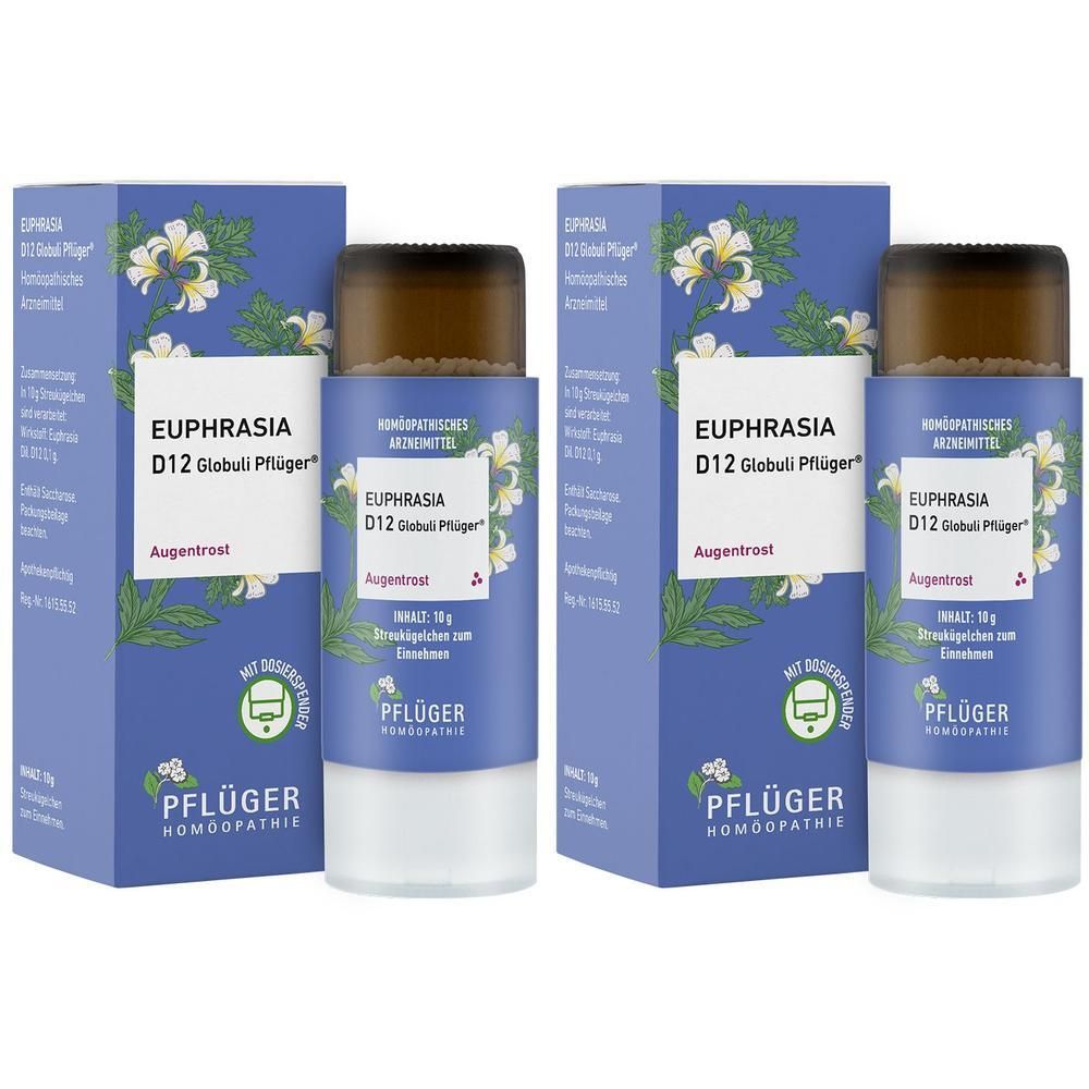 Euphrasia D 12 Globuli Pflüger Dosierspender 2x 2x10 g