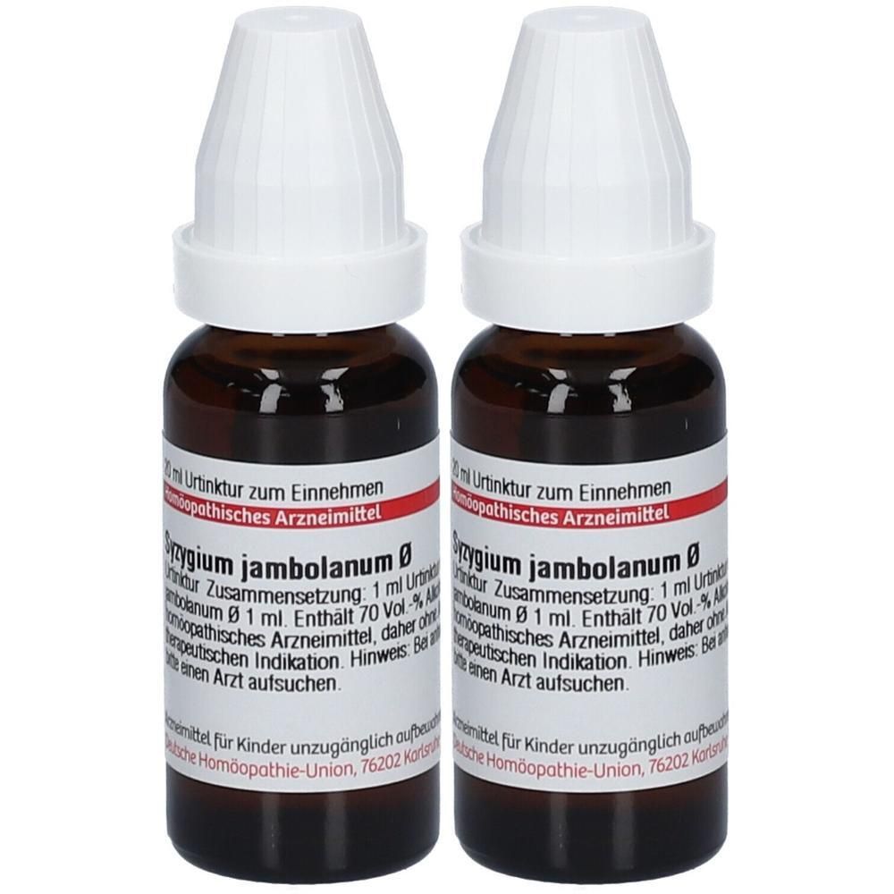 Syzygium Jambolanum Urtinktur D 1 2x 2x20 ml Dilution
