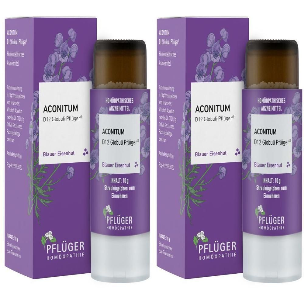 Aconitum D 12 Globuli Pflüger Dosierspender 2x 2x10 g
