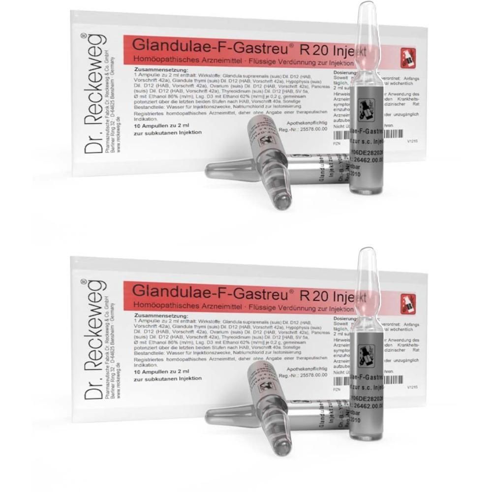 GLANDULAE-F-Gastreu R20 Injekt Ampullen 2x 2x10x2 ml