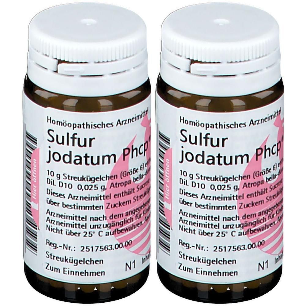 Sulfur Jodatum Phcp Globuli 2x 2x20 g