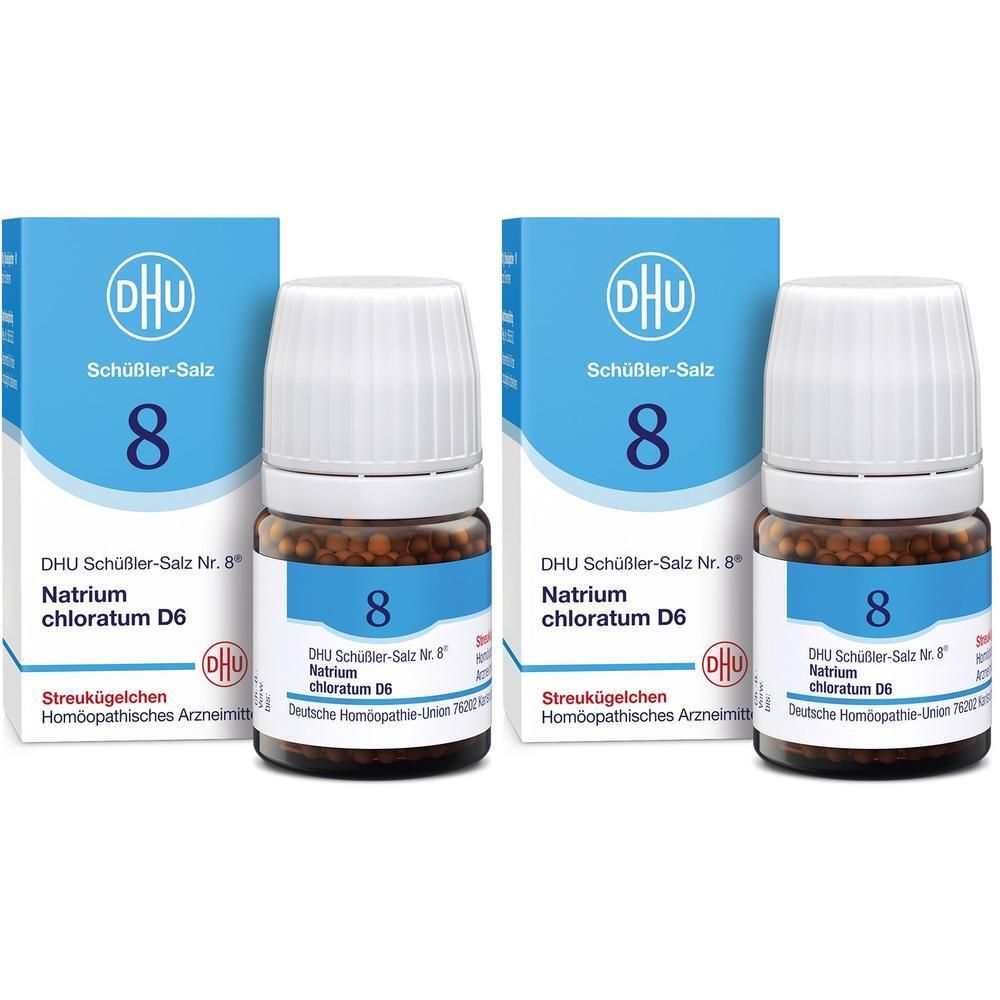 Biochemie DHU 8 Natrium chloratum D 6 Globuli 2x 2x10 g