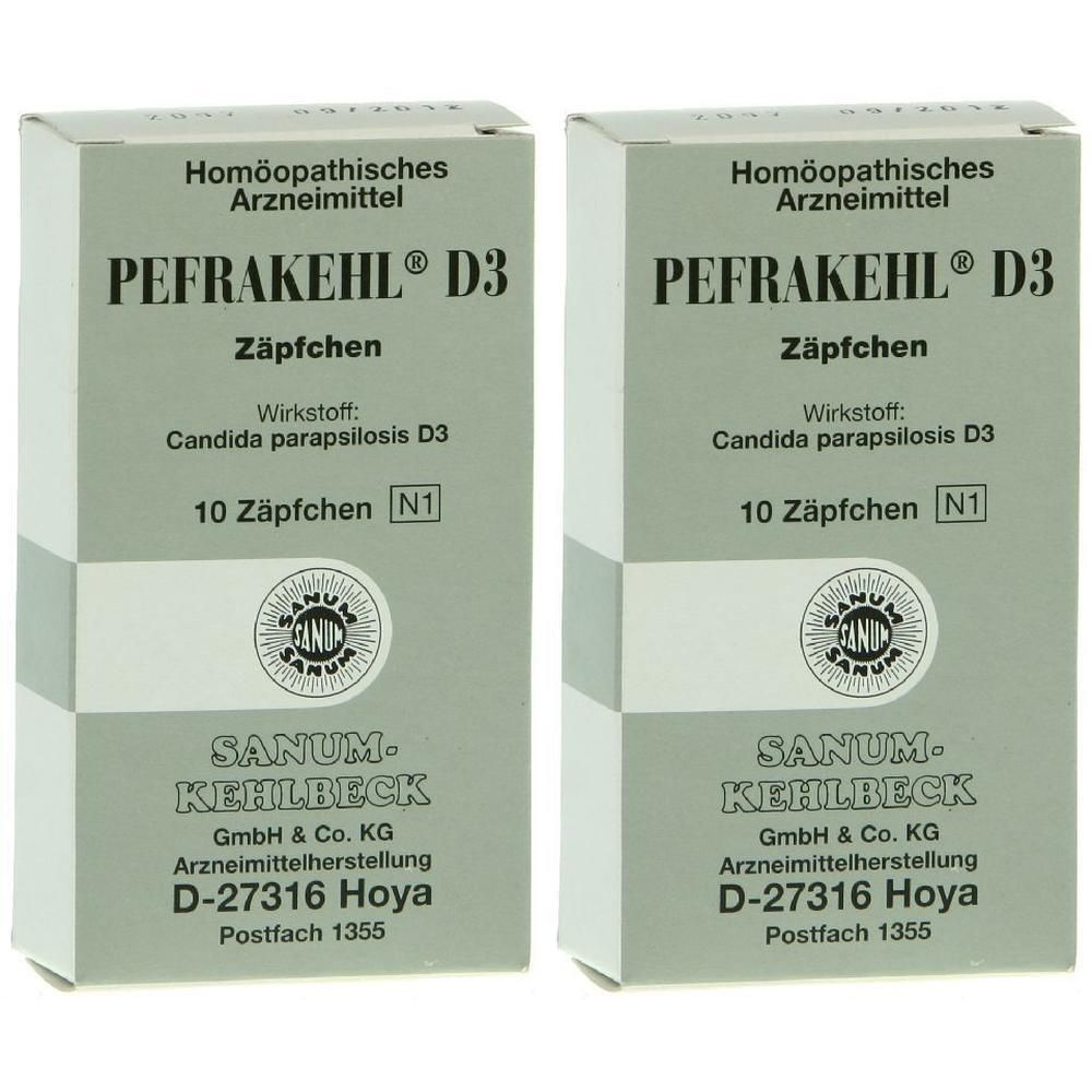 Pefrakehl D 3 Zäpfchen 2x 2x10 St Suppositorien