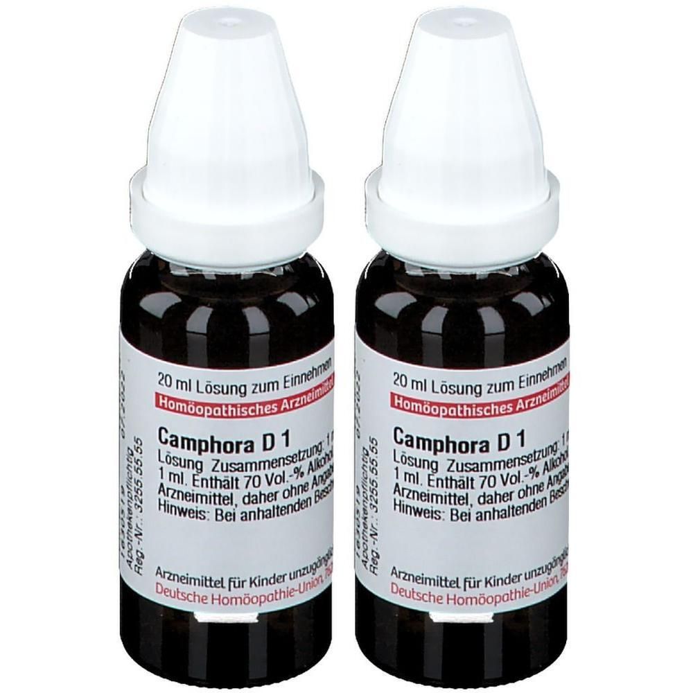 Camphora Urtinktur D 1 2x 2x20 ml Dilution