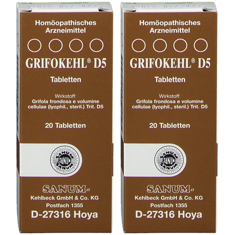 Grifokehl D 5 Tabletten 2x 2x20 St