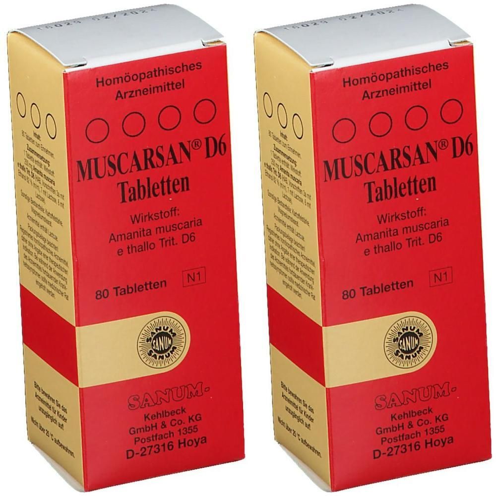 Muscarsan D 6 Tabletten 2x 2x80 St