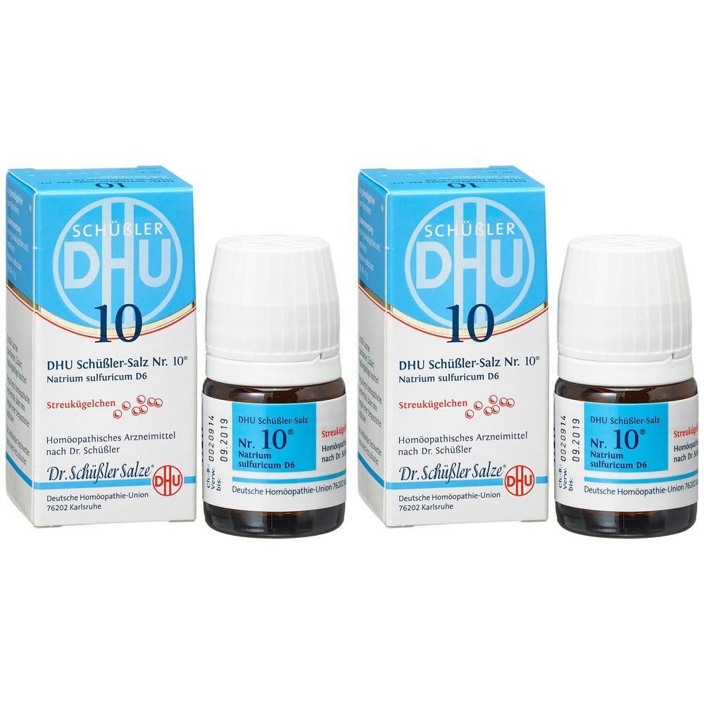 Biochemie DHU 10 Natrium sulfuricum D 6 Globuli 2x 2x10 g