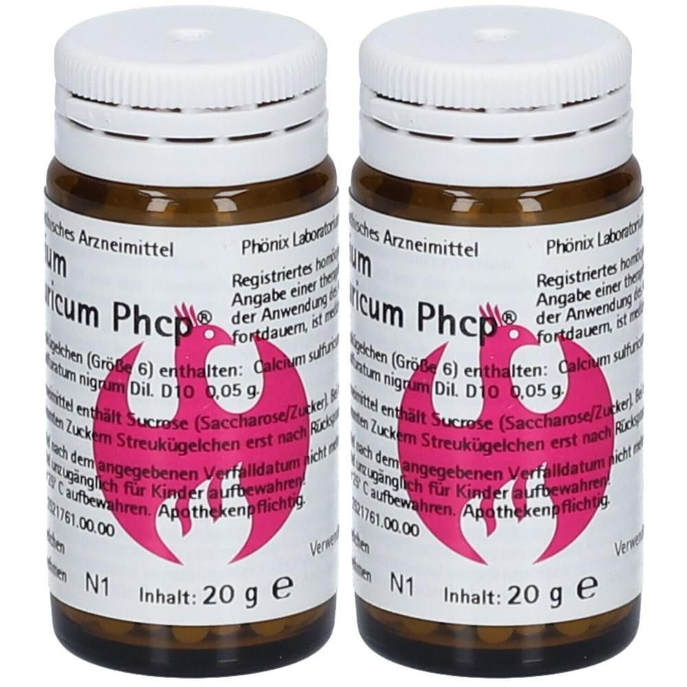 Calcium Sulfuricum Phcp Globuli 2x 2x20 g