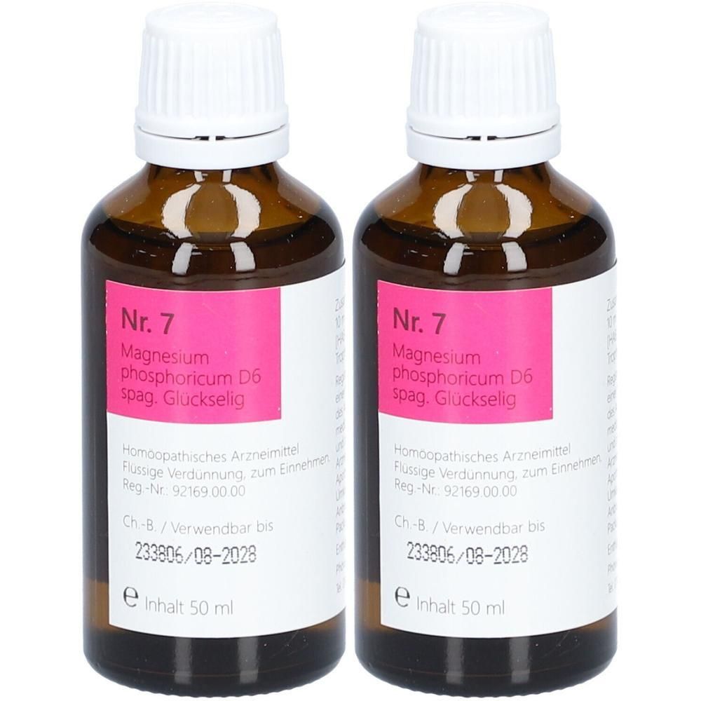 Nr.7 Magnesium phosphoricum D 6 spag.Glückselig 2x 2x50 ml Tropfen zum Einnehmen