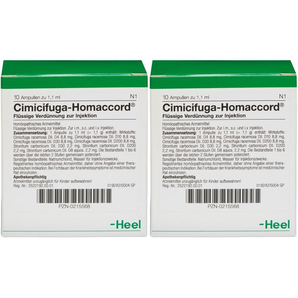 Cimicifuga Homaccord Ampullen 2x 2x10 St