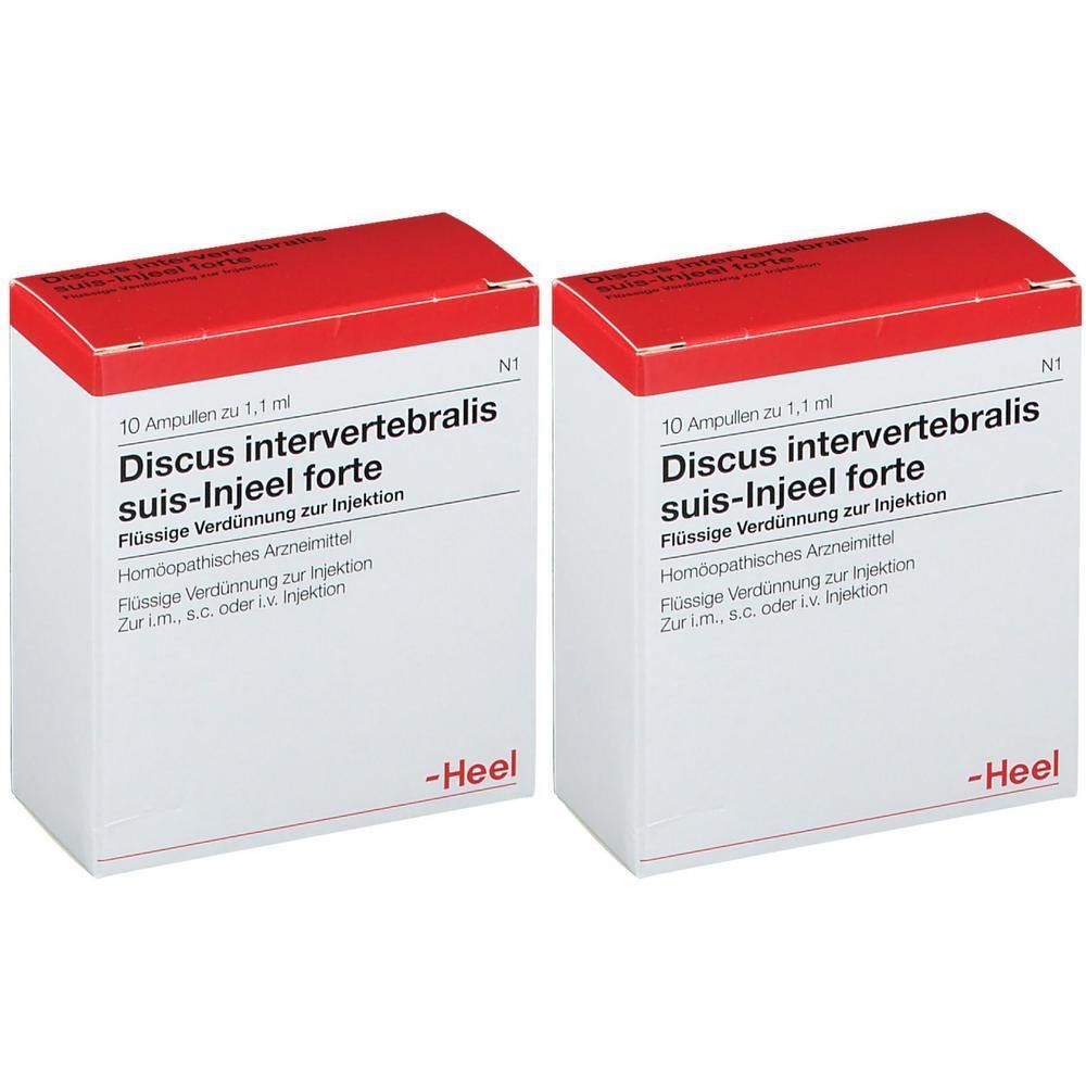 Discus Intervertebralis suis Injeel forte Ampullen 2x 2x10 St