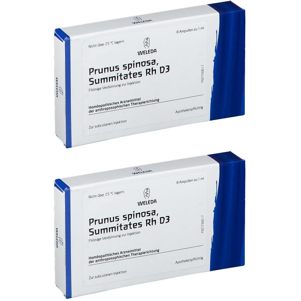 Prunus Spinosa Summitates Rh D 3 Ampullen 2x 2x8x1 ml